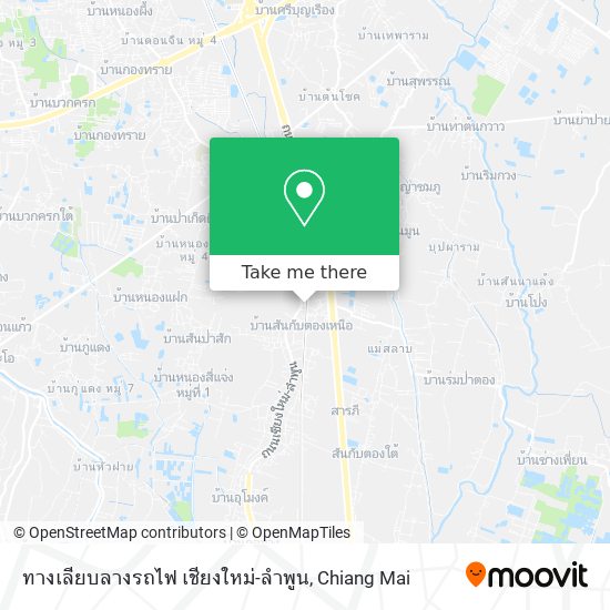 ทางเลียบลางรถไฟ เชียงใหม่-ลำพูน map