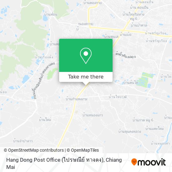 Hang Dong Post Office (ไปรษณีย์ หางดง) map