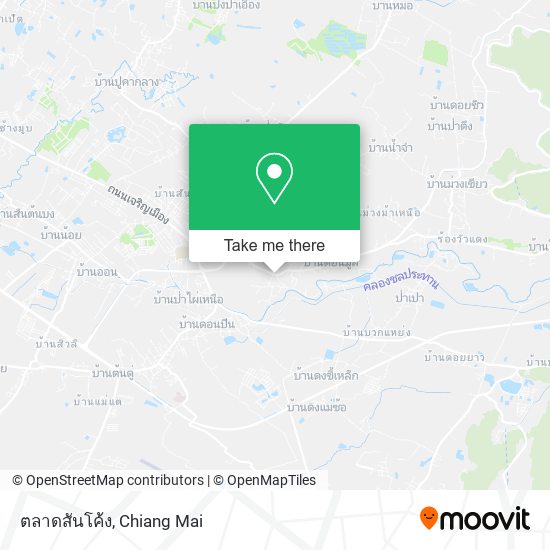 ตลาดสันโค้ง map