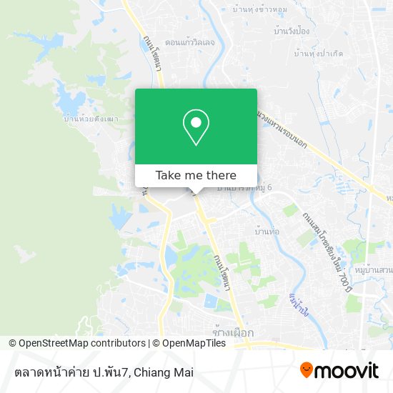 ตลาดหน้าค่าย ป.พัน7 map