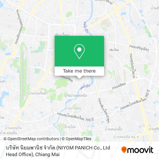 บริษัท นิยมพานิช จำกัด (NIYOM PANICH Co., Ltd Head Office) map