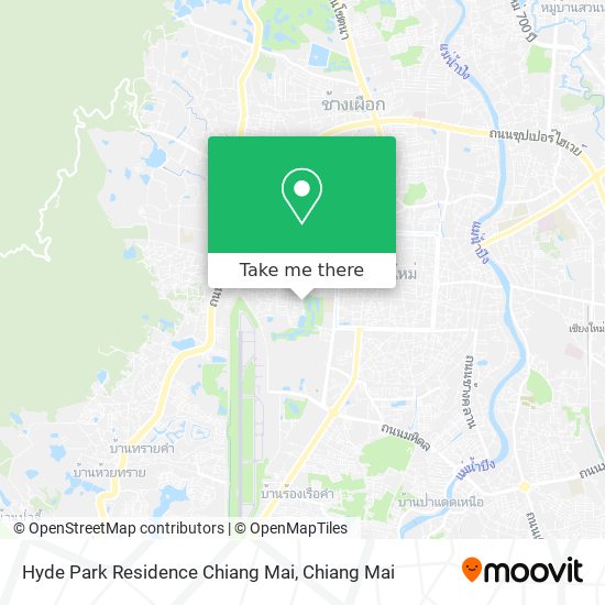 Hyde Park Residence Chiang Mai map