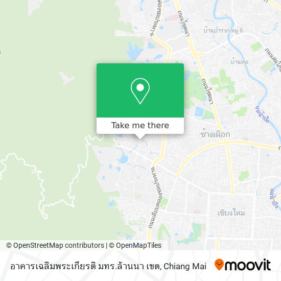 อาคารเฉลิมพระเกียรติ มทร.ล้านนา เขต map