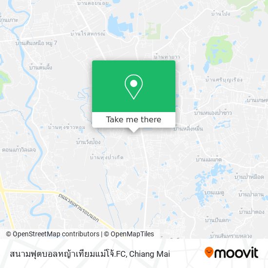 สนามฟุตบอลหญ้าเทียมแม่โจ้.FC map
