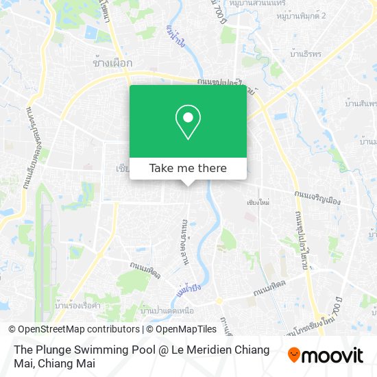 The Plunge Swimming Pool @ Le Meridien Chiang Mai map