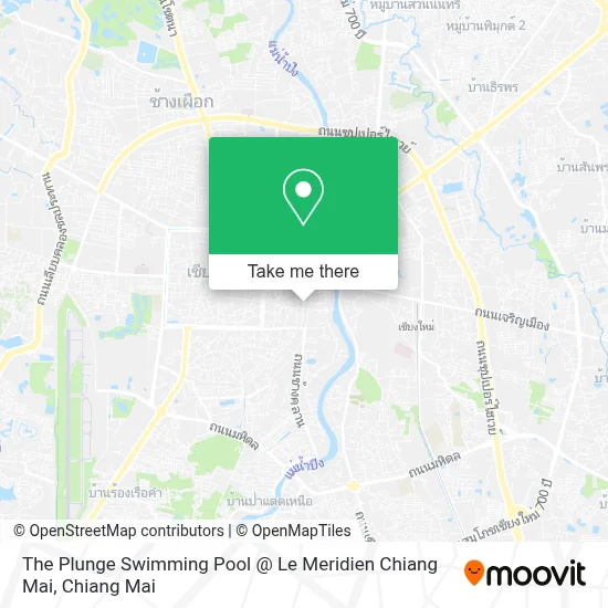 The Plunge Swimming Pool @ Le Meridien Chiang Mai map