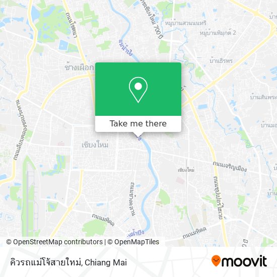 คิวรถแม่โจ้สายใหม่ map