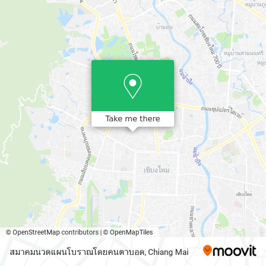 สมาคมนวดแผนโบราณโดยคนตาบอด map