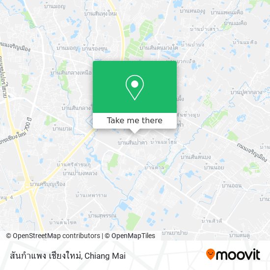สันกำแพง เชียงใหม่ map