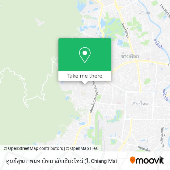 ศูนย์สุขภาพมหาวิทยาลัยเชียงใหม่ map