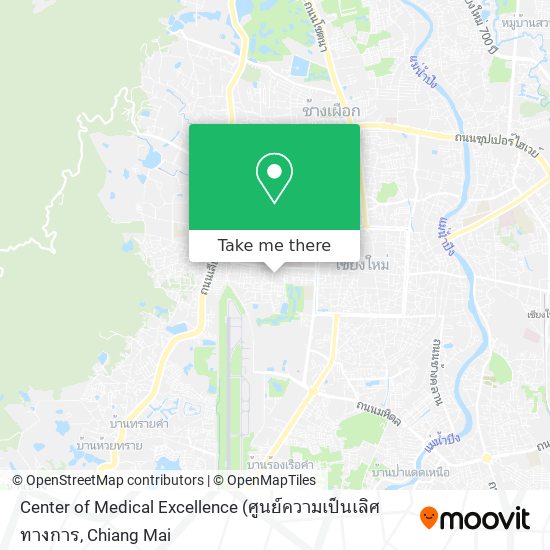 Center of Medical Excellence map