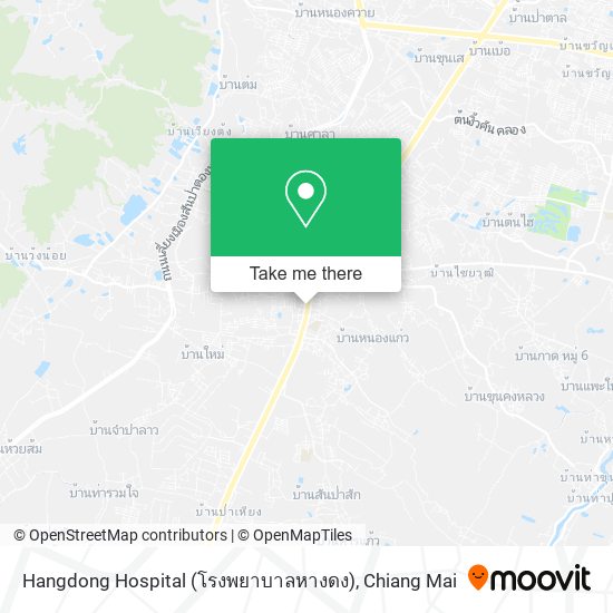 Hangdong Hospital (โรงพยาบาลหางดง) map