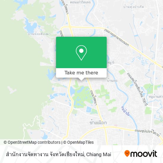 สำนักงานจัดหางาน จังหวัดเชียงใหม่ map