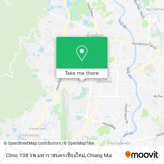 Clinic 108 รพ.มหาราชนครเชียงใหม่ map