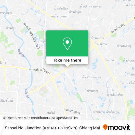 Sansai Noi Junction (แยกสันทรายน้อย) map