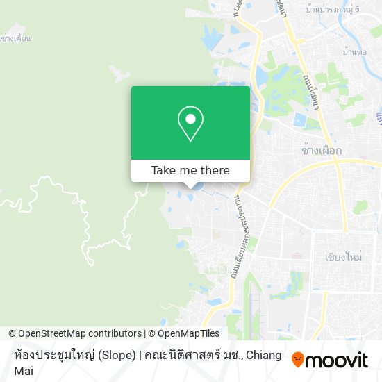 ห้องประชุมใหญ่ (Slope) | คณะนิติศาสตร์ มช. map