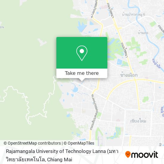 Rajamangala University of Technology Lanna map