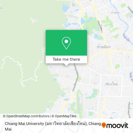 Chiang Mai University (มหาวิทยาลัยเชียงใหม่) map