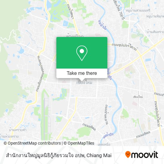 สำนักงานใหญ่มูลนิธิกู้ภัยรวมใจ อปพ map