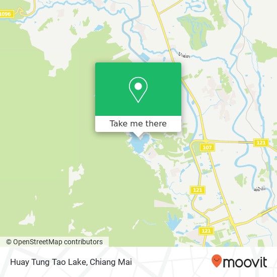 Huay Tung Tao Lake map