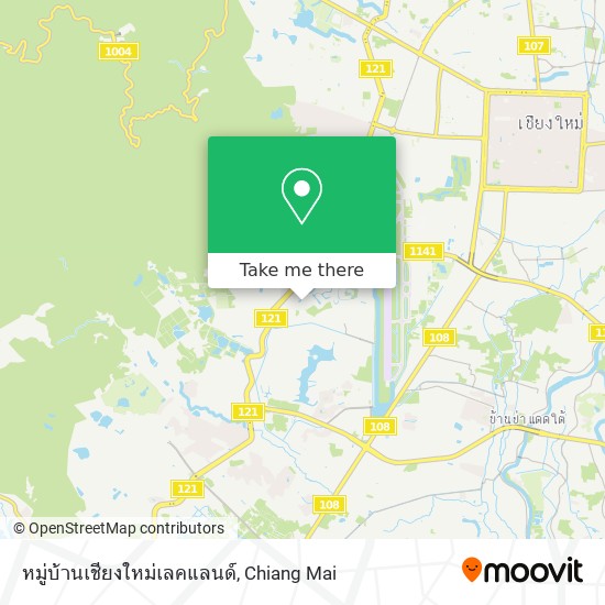 หมู่บ้านเชียงใหม่เลคแลนด์ map
