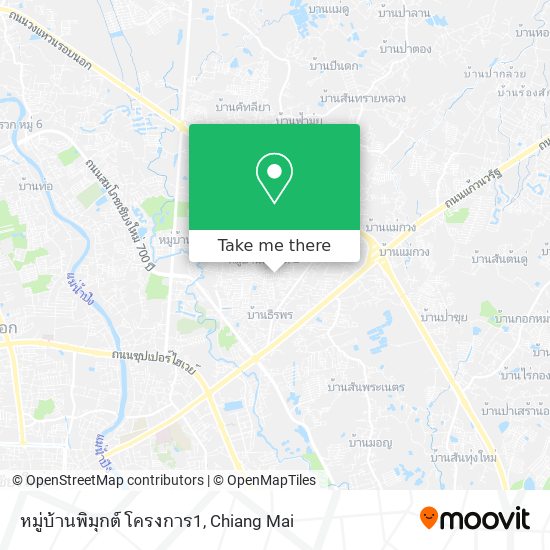 หมู่บ้านพิมุกต์ โครงการ1 map