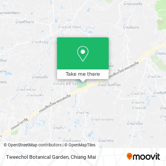 Tweechol Botanical Garden map