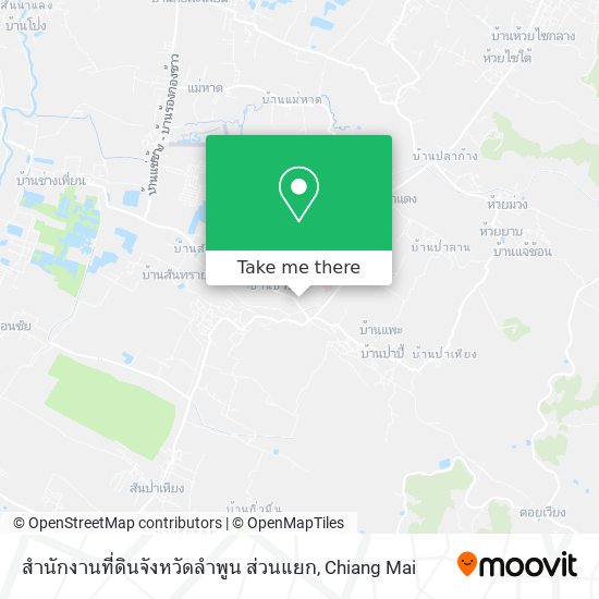 สำนักงานที่ดินจังหวัดลำพูน ส่วนแยก map
