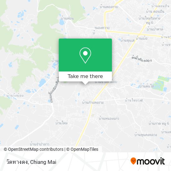 วัดหางดง map