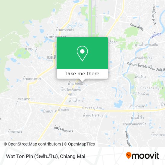 Wat Ton Pin (วัดต้นปิน) map