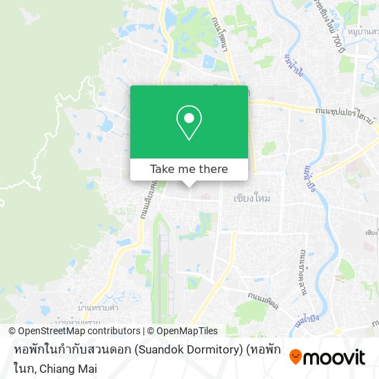 หอพักในกำกับสวนดอก (Suandok Dormitory) (หอพักในก map
