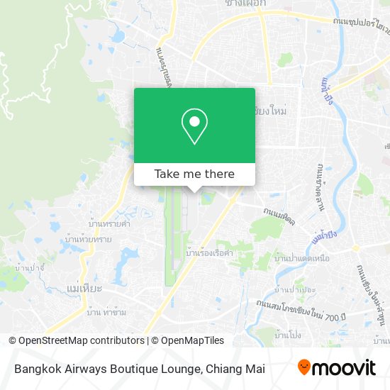 Bangkok Airways Boutique Lounge map