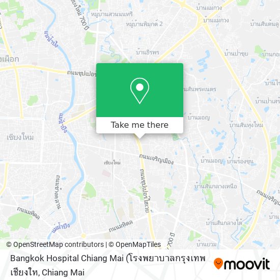 Bangkok Hospital Chiang Mai map