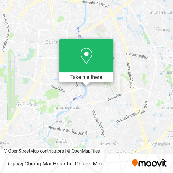 Rajavej Chiang Mai Hospital map