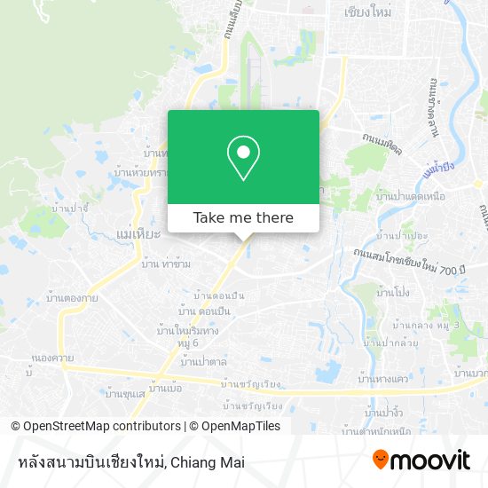 หลังสนามบินเชียงใหม่ map