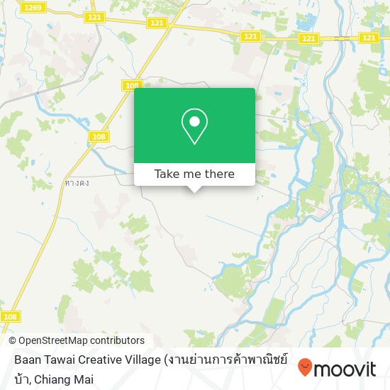 Baan Tawai Creative Village map