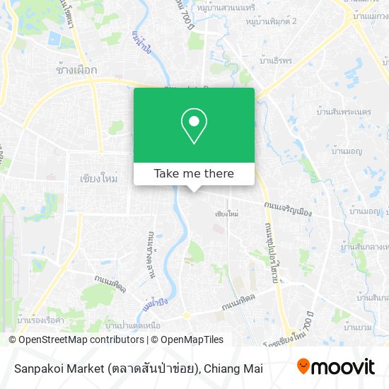 Sanpakoi Market (ตลาดสันป่าข่อย) map