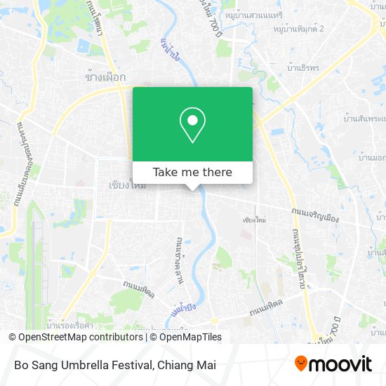 Bo Sang Umbrella Festival map