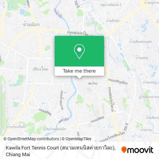 Kawila Fort Tennis Court (สนามเทนนิสค่ายกาวิละ) map