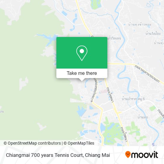 Chiangmai 700 years Tennis Court map
