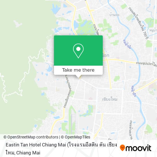 Eastin Tan Hotel Chiang Mai map