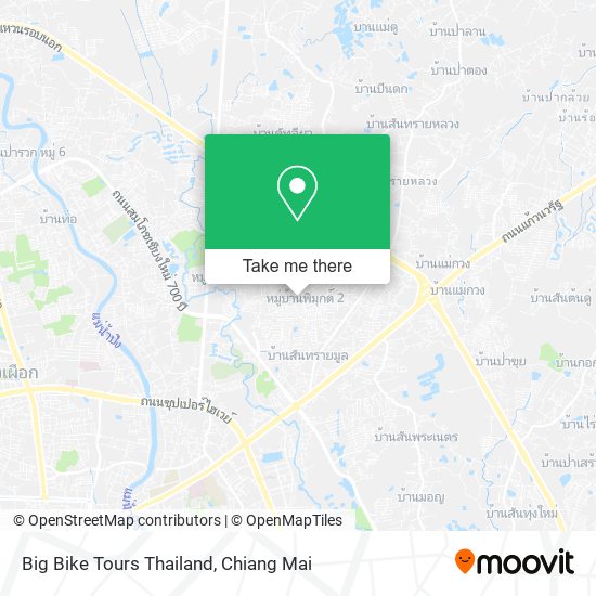 Big Bike Tours Thailand map