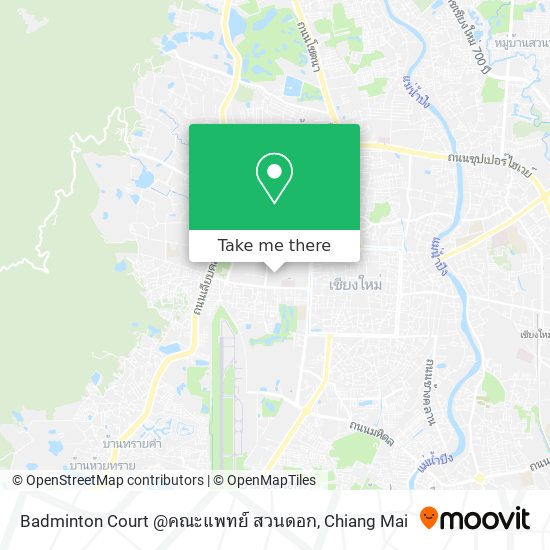 Badminton Court @คณะแพทย์ สวนดอก map
