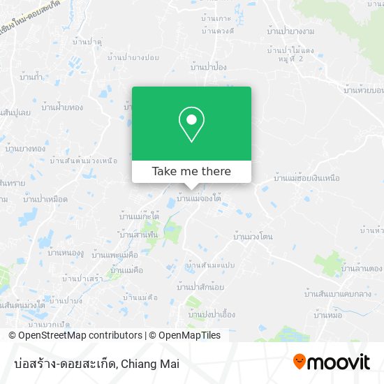 บ่อสร้าง-ดอยสะเก็ด map