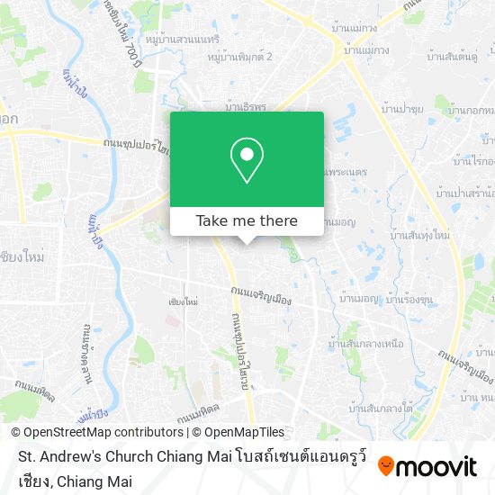 St. Andrew's Church Chiang Mai โบสถ์เซนต์แอนดรูว์เชียง map