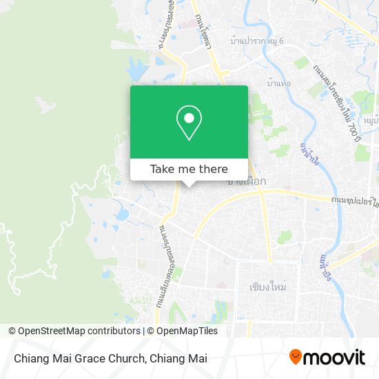 Chiang Mai Grace Church map