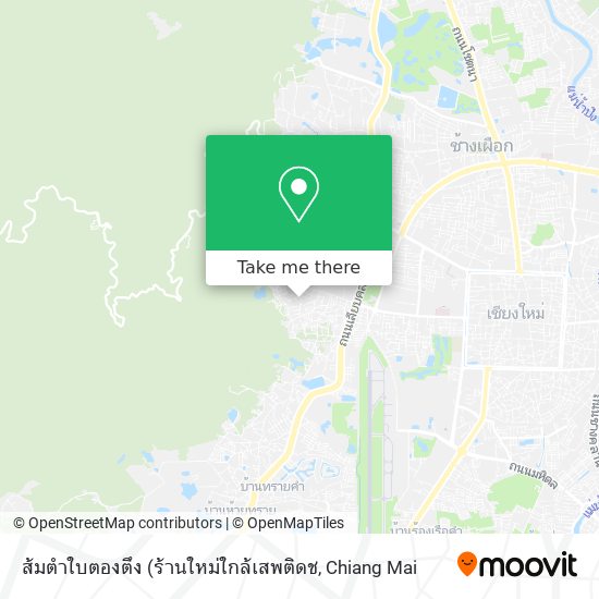 ส้มตำใบตองตึง map