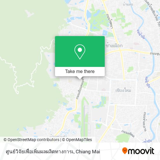 ศูนย์วิจัยเพื่อเพิ่มผลผลิตทางการเ map