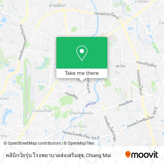 คลินิกวัยรุ่น โรงพยาบาลส่งเสริมสุข map