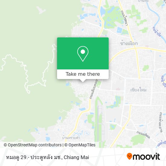 หมอดู 29.- ประตูหลัง มช. map